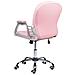 Sedia Da Scrivania Princess Pelle Sintetica Rosa - Foto miniatura 6