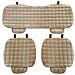 Coprisedile Universale Per Auto Seduta 3 Pezzi, 2 Anteriori E 1 Posteriore, Beige Cod. Ls024 - Foto miniatura 1