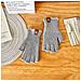 Guanti Lavorati A Maglia - Mezze Dita In Pizzo Lightgrey - Foto miniatura 1