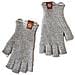 Guanti Lavorati A Maglia - Mezze Dita In Pizzo Lightgrey - Foto miniatura 3