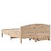 Letto senza Materasso 135x190 cm in Legno Massello di Pino - Foto miniatura 9