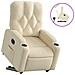 Poltrona Alzapersona Reclinabile Crema in Tessuto - Foto miniatura 1