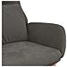 Sedia Relax Grigio Scuro In Velluto - Foto miniatura 5