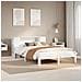 Letto Libreria senza Materasso Bianco 160x200 cm Legno di Pino - Foto miniatura 2