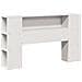Letto Libreria senza Materasso Bianco 160x200 cm Legno di Pino - Foto miniatura 6