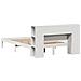Letto Libreria senza Materasso Bianco 160x200 cm Legno di Pino - Foto miniatura 8