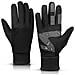 Guanti Termici In Pile Con Touchscreen Per Corsa, Escursionismo, Pesca E Ciclismo Black+grey Xl - Foto miniatura 1