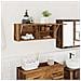 Mobile da Bagno Legno Antico 80x25x30 cm in Truciolato - Foto miniatura 2