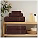 Asciugamani 2 pz Marrone 50x100 cm 360 g/m² 100% Cotone - Foto miniatura 3