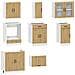 Set Mobili da Cucina 8 pz Kalmar Rovere Artigianale Truciolato - Foto miniatura 4