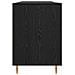 Scrivania Rovere nero 140 x 50 x 75 cm Legno multistrato - Foto miniatura 7
