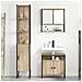 Set di mobili per il bagno con lo scaffale 3 pcs rovere sonoma - Foto miniatura 4