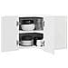 Pensile cucina Bianco Lucido 57 x 57 x 40 cm Legno multistrato - Foto miniatura 3