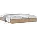 Struttura Letto Pouf senza Materasso 160x200 cm Similpelle - Foto miniatura 5