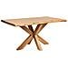 Tavolo Da Pranzo In Acacia Bordo Naturale 160 X 90 X 77h Cm - Foto miniatura 1