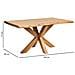 Tavolo Da Pranzo In Acacia Bordo Naturale 160 X 90 X 77h Cm - Foto miniatura 4