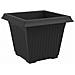 Vaso quadrato per fiori 24 pcs Nero 28,5 x 28,5 x 22 cm - Foto miniatura 5
