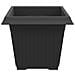 Vaso quadrato per fiori 24 pcs Nero 28,5 x 28,5 x 22 cm - Foto miniatura 6