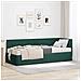 Struttura Letto Angolare con Materasso 2 pcs Verde Velluto - Foto miniatura 2