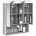 Mobiletto per specchio da bagno Grigio Sonoma 60 x 14.5 x 70 cm - Foto miniatura 3