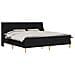 Struttura letto con materasso Nero 180 x 200 cm Poliestere - Foto miniatura 1