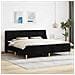 Struttura letto con materasso Nero 180 x 200 cm Poliestere - Foto miniatura 2