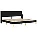 Struttura letto con materasso Nero 180 x 200 cm Poliestere - Foto miniatura 4