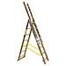 Scala trasformabile tripla in alluminio 3x9 gradini 5,6 mt - Foto miniatura 1