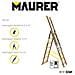 Scala trasformabile tripla in alluminio 3x9 gradini 5,6 mt - Foto miniatura 2