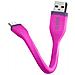 Cavo lungo con connettore USB / micro USB 12 cm colore Blu - Foto miniatura 1