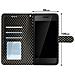 Custodia Smartphone Universale Portafoglio Nera S Supporto + Specchio - Foto miniatura 7