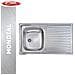 Lavello In Acciaio Inox Con 1 Vasca,   Serie Mondial Art.031031scssx Monoforo - 100x50 Inox A Magazzino - Foto miniatura 4