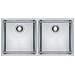 MRX 220-40-40 Lavello da Incasso 2 Vasche Dimensioni 86 x 43,6 cm Colore Inox  - Foto miniatura 1