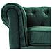 Poltrona Vintage In Tessuto Verde Chesterfield - Foto miniatura 22
