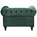 Poltrona Vintage In Tessuto Verde Chesterfield - Foto miniatura 23