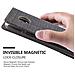 Custodia Compatibile Con Motorola Moto G5 Plus In Grigio Nero - Coperchio Protettiva Con Chiusura Magnetica, Funzione Stand E Tasca Per Le Carte - Foto miniatura 8