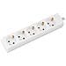 V-tac Vt-1105-2 Multipresa Ciabatta 5 Posti Eu Standard 16a Cavo 1,5mt - Sku 8758 - Foto miniatura 1