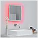 Specchio da Bagno a LED Grigio 40x8,5x37 cm in Acrilico - Foto miniatura 3