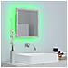 Specchio da Bagno a LED Grigio 40x8,5x37 cm in Acrilico - Foto miniatura 5