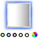 Specchio da Bagno a LED Grigio 40x8,5x37 cm in Acrilico - Foto miniatura 1
