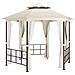 Gazebo con Pareti Laterali 3,1x2,7 m Crema - Foto miniatura 3