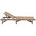 Lettino Prendisole da Giardino con Cuscino in Bambù - Foto miniatura 2