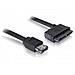 Cable eSATAp / Micro SATA, 1m, Nero, 4,57 cm (1.8")  - Foto miniatura 1