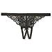 828-THC-1 L / XL Pantaloncino Thong panties Nero - Foto miniatura 1
