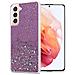 Custodia Compatibile Con Samsung Galaxy S21 5g In Viola Con Glitter - Coperchio Protettivo In Silicone Tpu Flessibile Con Glitter Scintillanti - Foto miniatura 1