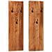 Appendiabiti A Parete 2 Pz 36x3x110cm Legno Massello Di Acacia - Foto miniatura 1