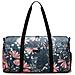 Weekender Bag - 56 Cm. / 52l - Borsa Da Viaggio / Borsa Sportiva / Da Ginnastica Con Tasca Per Scarpe (navy Floral)  - Foto miniatura 1