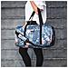 Weekender Bag - 56 Cm. / 52l - Borsa Da Viaggio / Borsa Sportiva / Da Ginnastica Con Tasca Per Scarpe (navy Floral)  - Foto miniatura 5