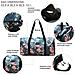 Weekender Bag - 56 Cm. / 52l - Borsa Da Viaggio / Borsa Sportiva / Da Ginnastica Con Tasca Per Scarpe (navy Floral)  - Foto miniatura 7