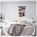 Testiera Per Letto Con Comodini In Legno Multistrato Bianco - Foto miniatura 1